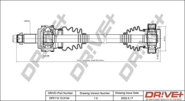 Dr!ve+ DP2110.10.0104 - Albero motore / Semiasse autozon.pro