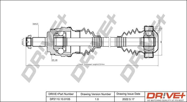 Dr!ve+ DP2110.10.0105 - Albero motore / Semiasse autozon.pro