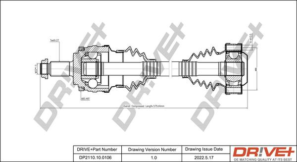 Dr!ve+ DP2110.10.0106 - Albero motore / Semiasse autozon.pro