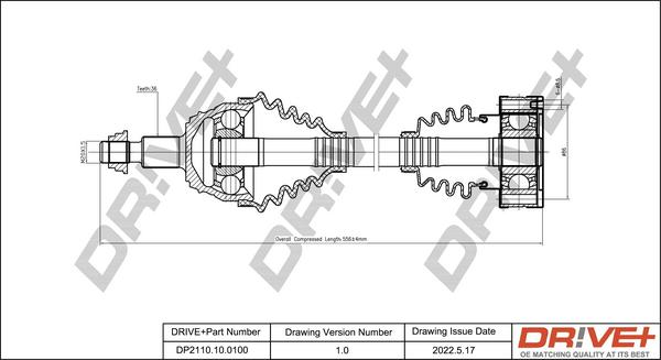 Dr!ve+ DP2110.10.0100 - Albero motore / Semiasse autozon.pro