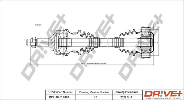 Dr!ve+ DP2110.10.0101 - Albero motore / Semiasse autozon.pro