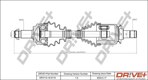 Dr!ve+ DP2110.10.0119 - Albero motore / Semiasse autozon.pro