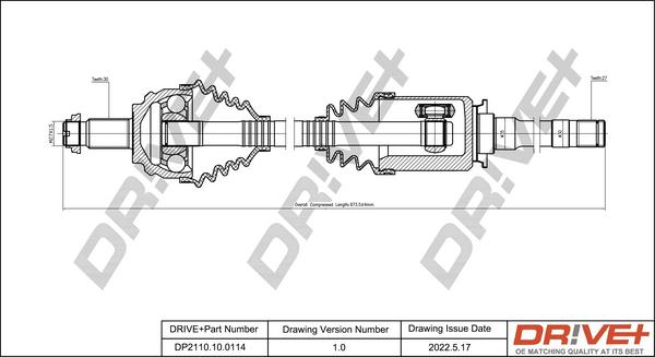 Dr!ve+ DP2110.10.0114 - Albero motore / Semiasse autozon.pro