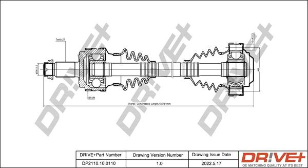 Dr!ve+ DP2110.10.0110 - Albero motore / Semiasse autozon.pro