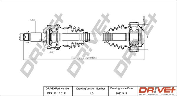 Dr!ve+ DP2110.10.0111 - Albero motore / Semiasse autozon.pro