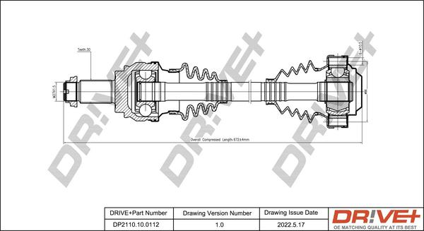 Dr!ve+ DP2110.10.0112 - Albero motore / Semiasse autozon.pro