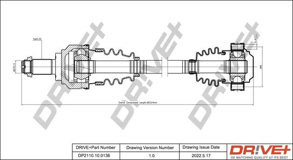 Dr!ve+ DP2110.10.0136 - Albero motore / Semiasse autozon.pro