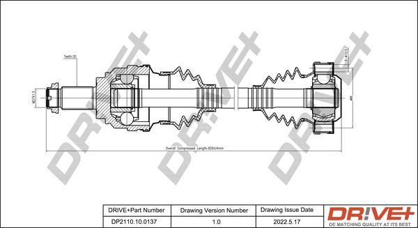 Dr!ve+ DP2110.10.0137 - Albero motore / Semiasse autozon.pro