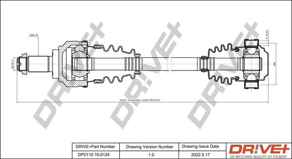 Dr!ve+ DP2110.10.0124 - Albero motore / Semiasse autozon.pro