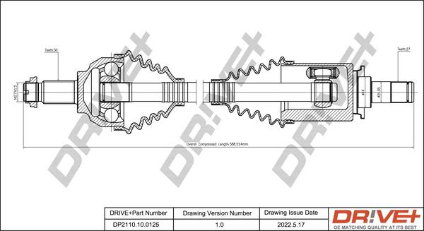 Dr!ve+ DP2110.10.0125 - Albero motore / Semiasse autozon.pro