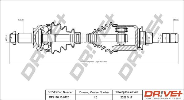 Dr!ve+ DP2110.10.0120 - Albero motore / Semiasse autozon.pro