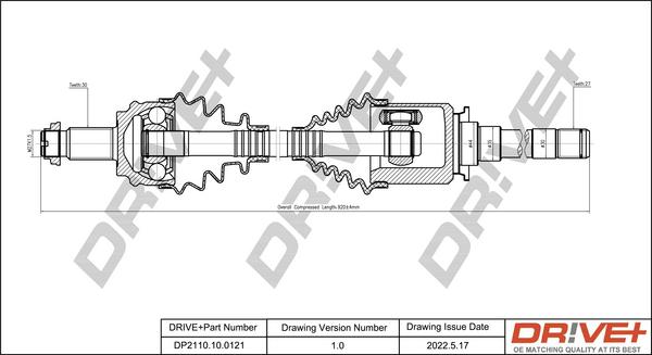 Dr!ve+ DP2110.10.0121 - Albero motore / Semiasse autozon.pro