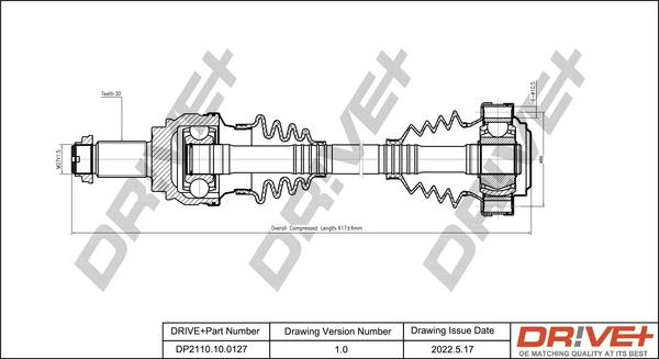 Dr!ve+ DP2110.10.0127 - Albero motore / Semiasse autozon.pro