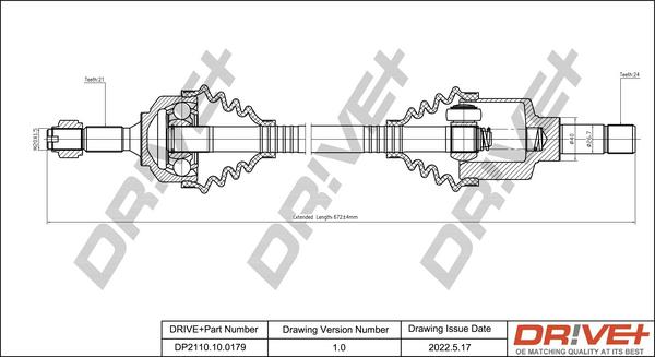 Dr!ve+ DP2110.10.0179 - Albero motore / Semiasse autozon.pro