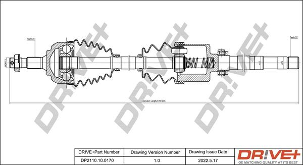 Dr!ve+ DP2110.10.0170 - Albero motore / Semiasse autozon.pro