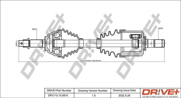 Dr!ve+ DP2110.10.0810 - Albero motore / Semiasse autozon.pro