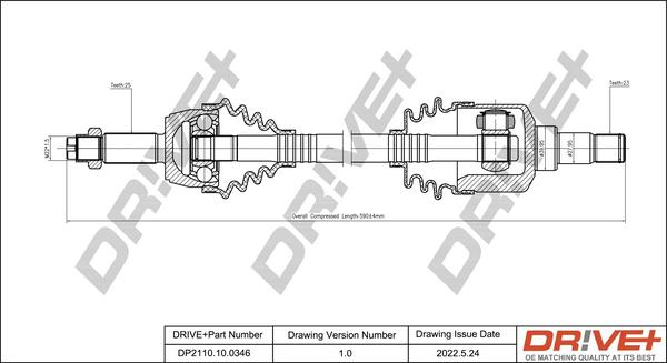 Dr!ve+ DP2110.10.0346 - Albero motore / Semiasse autozon.pro