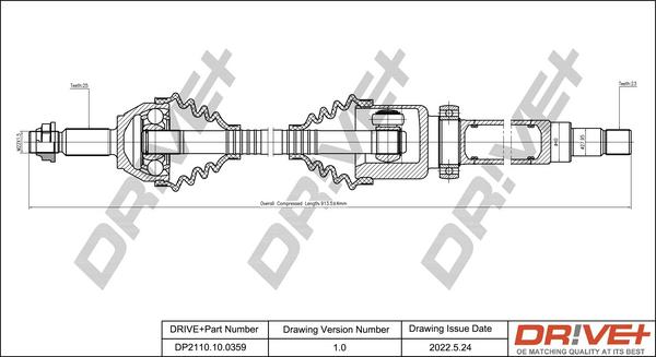 Dr!ve+ DP2110.10.0359 - Albero motore / Semiasse autozon.pro