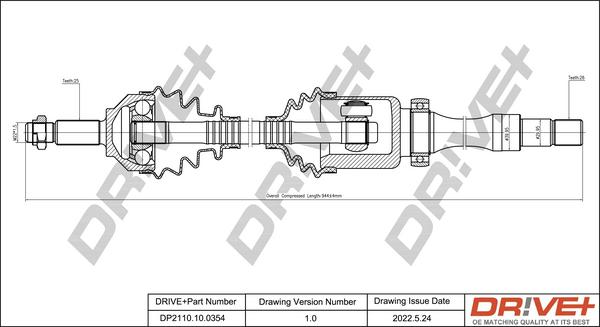 Dr!ve+ DP2110.10.0354 - Albero motore / Semiasse autozon.pro