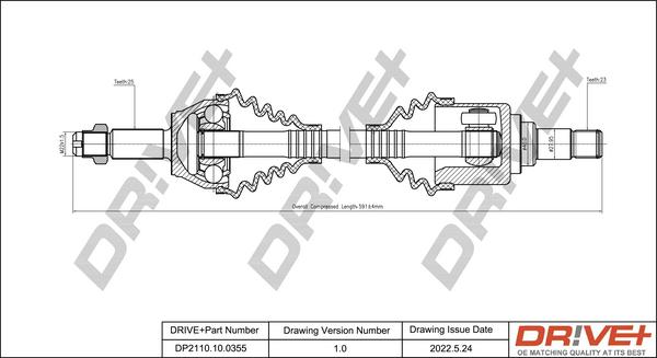 Dr!ve+ DP2110.10.0355 - Albero motore / Semiasse autozon.pro