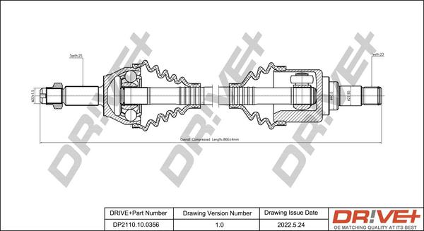 Dr!ve+ DP2110.10.0356 - Albero motore / Semiasse autozon.pro