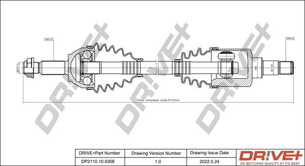 Dr!ve+ DP2110.10.0358 - Albero motore / Semiasse autozon.pro