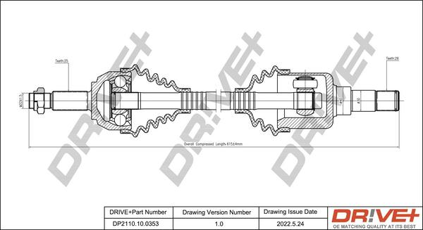 Dr!ve+ DP2110.10.0353 - Albero motore / Semiasse autozon.pro