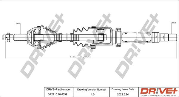 Dr!ve+ DP2110.10.0352 - Albero motore / Semiasse autozon.pro