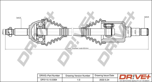 Dr!ve+ DP2110.10.0364 - Albero motore / Semiasse autozon.pro