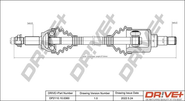 Dr!ve+ DP2110.10.0360 - Albero motore / Semiasse autozon.pro