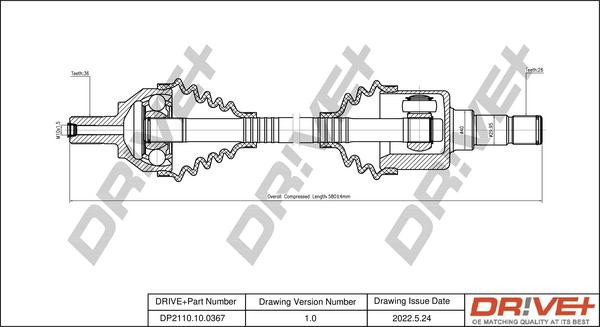 Dr!ve+ DP2110.10.0367 - Albero motore / Semiasse autozon.pro