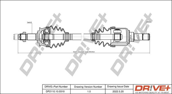 Dr!ve+ DP2110.10.0310 - Albero motore / Semiasse autozon.pro