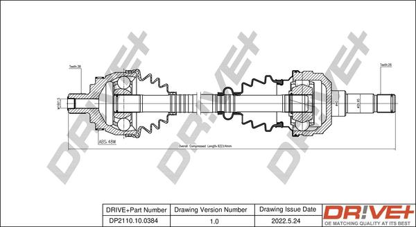 Dr!ve+ DP2110.10.0384 - Albero motore / Semiasse autozon.pro