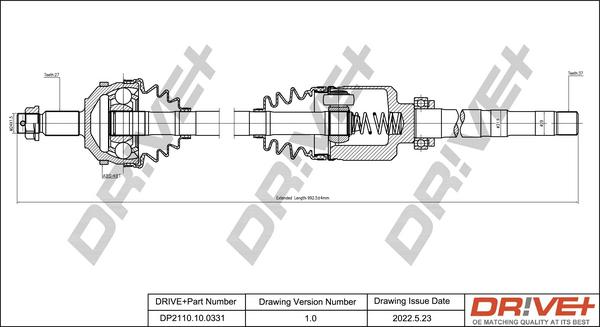 Dr!ve+ DP2110.10.0331 - Albero motore / Semiasse autozon.pro