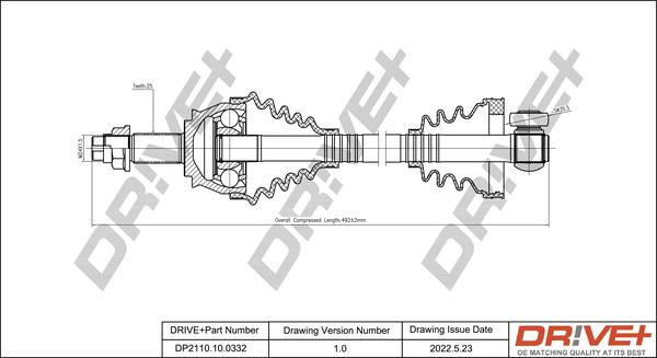 Dr!ve+ DP2110.10.0332 - Albero motore / Semiasse autozon.pro