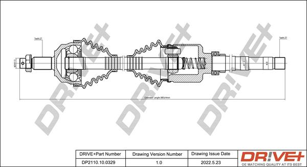 Dr!ve+ DP2110.10.0329 - Albero motore / Semiasse autozon.pro