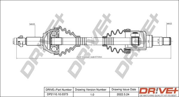 Dr!ve+ DP2110.10.0373 - Albero motore / Semiasse autozon.pro