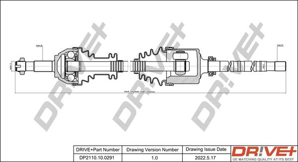 Dr!ve+ DP2110.10.0291 - Albero motore / Semiasse autozon.pro