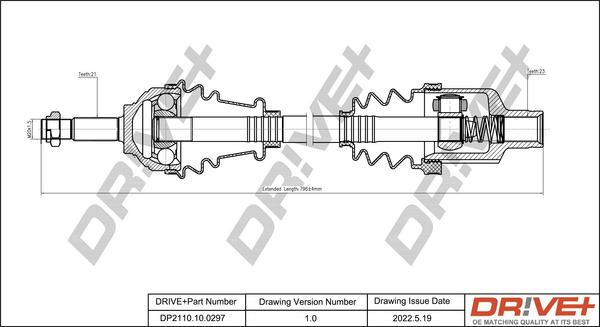 Dr!ve+ DP2110.10.0297 - Albero motore / Semiasse autozon.pro