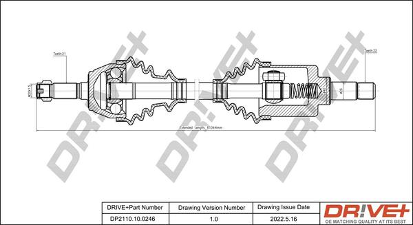 Dr!ve+ DP2110.10.0246 - Albero motore / Semiasse autozon.pro