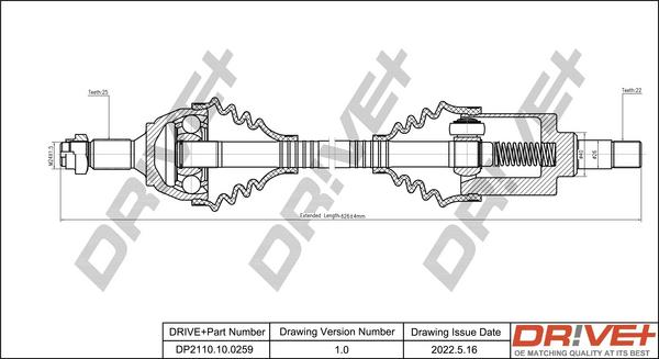 Dr!ve+ DP2110.10.0259 - Albero motore / Semiasse autozon.pro