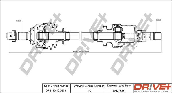 Dr!ve+ DP2110.10.0251 - Albero motore / Semiasse autozon.pro