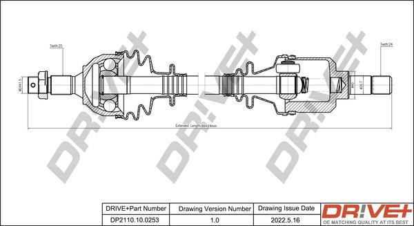 Dr!ve+ DP2110.10.0253 - Albero motore / Semiasse autozon.pro