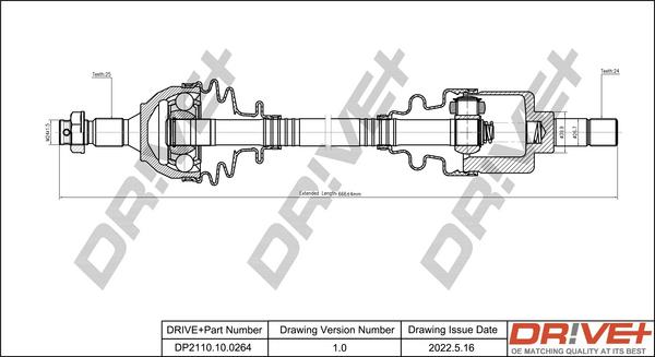 Dr!ve+ DP2110.10.0264 - Albero motore / Semiasse autozon.pro