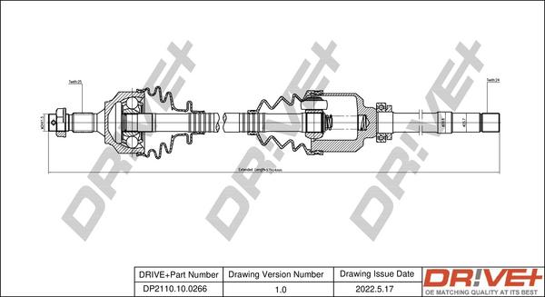 Dr!ve+ DP2110.10.0266 - Albero motore / Semiasse autozon.pro