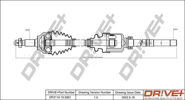 Dr!ve+ DP2110.10.0261 - Albero motore / Semiasse autozon.pro