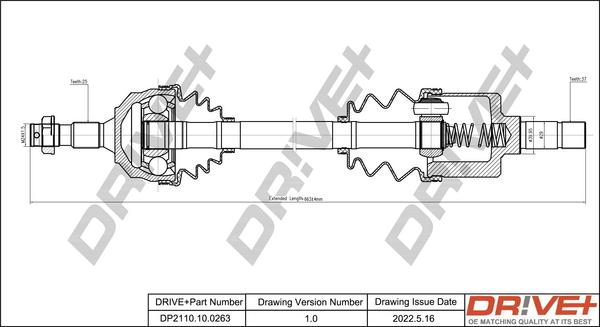 Dr!ve+ DP2110.10.0263 - Albero motore / Semiasse autozon.pro