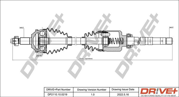 Dr!ve+ DP2110.10.0219 - Albero motore / Semiasse autozon.pro