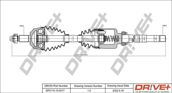 Dr!ve+ DP2110.10.0217 - Albero motore / Semiasse autozon.pro