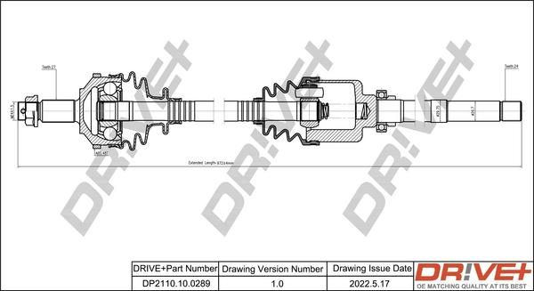 Dr!ve+ DP2110.10.0289 - Albero motore / Semiasse autozon.pro